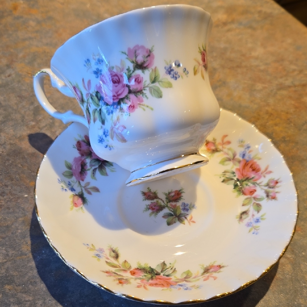 Royal Albert Floral Bone China Teacup and Saucer